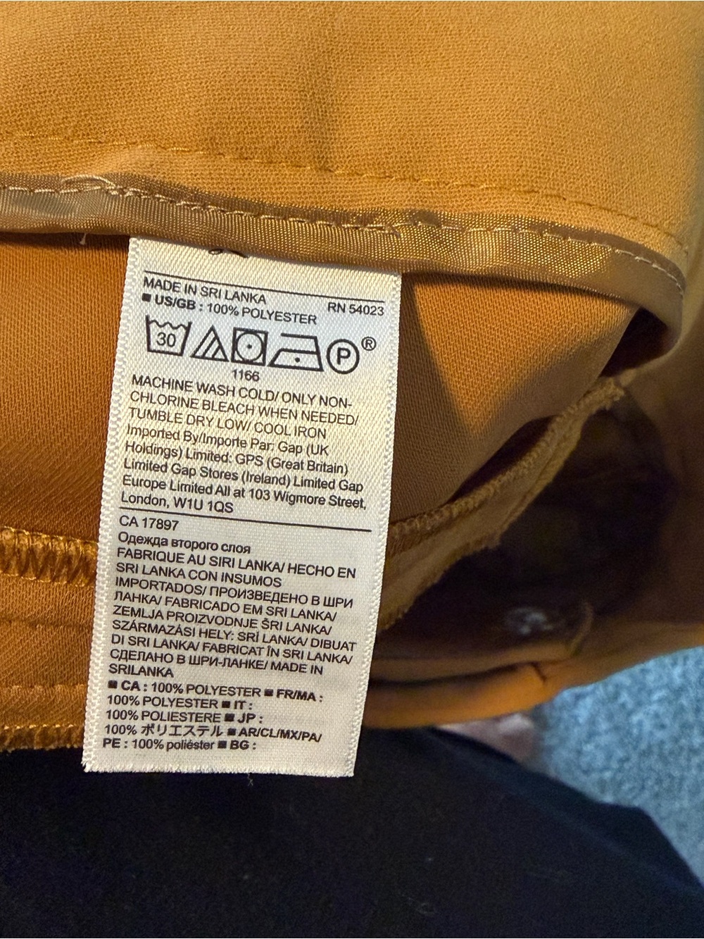 Banana Republic Mustard/Camel/Tan Wide-Leg Dress Pants - Picture 4 of 4